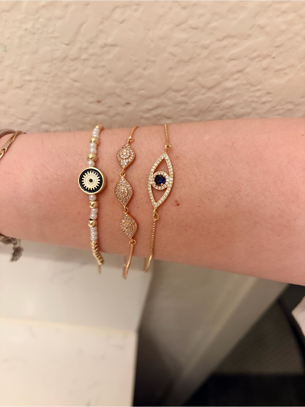 Bundle of 3 Evil Eye Bracelets 💛🧿